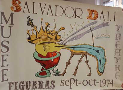 null DALI Salvado (d'après) 

Ensemble de deux affiches 

"Salvador Dali Musée Figueras...