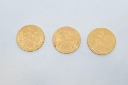 null [ Pièce en or ] [ France ]



Trois pièces de 20 francs " Coq " avec tranche...
