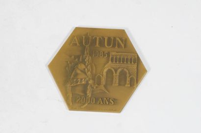 null [ Médaille ] 



Médaille en bronze.

Avers : AUTUN 1985 - 2000 ANS. Sbd R Rebatet...