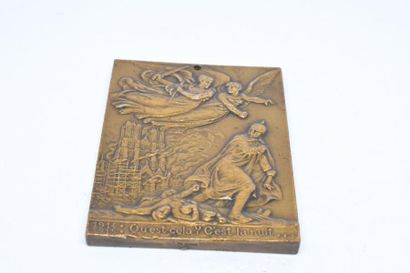 null [ WW1 ]

Médaille de table en bronze, avers : 1914-15 : "Qu'est cela... C'est...