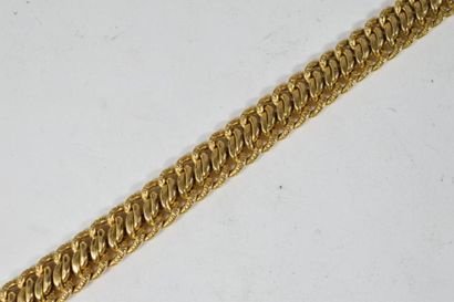 Bracelet en or jaune 18k (750) , maille américaine.

Long...