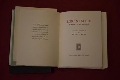 null Alfred de Musset, Lorenzaccio, 

Vol. I illustré par Yvette Alde N°70/100 avec...
