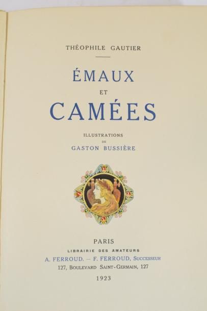 null GAUTIER Théophile - Emaux et camées. 

Illustrations de Gaston Bussière. 

Paris,...