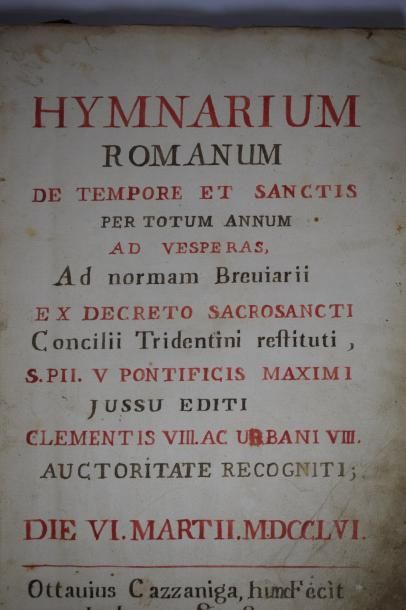 null [ANTIPHONAIRE].

Hymnarium Romanum de tempore et sanctis

ex decreto sacrosancti...