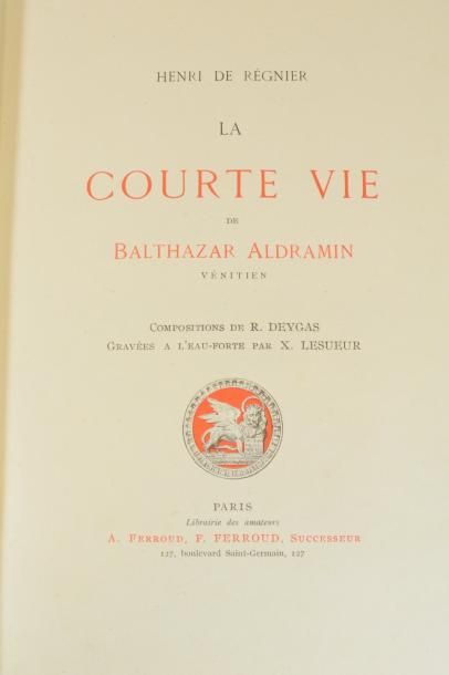 null REGNIER Henri de - La courte vie de Balthazar Aldramin vénitien

Compositions...