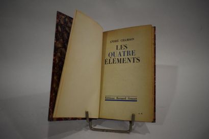 null [CHAMSON André]

Les Quatre éléments, Edition bernard Grasset, Paris, 1935.

Demie...