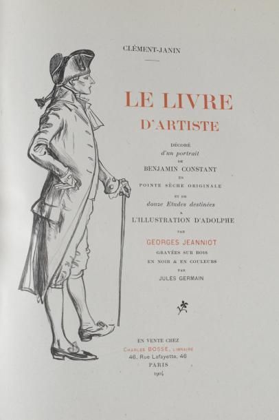 null CLÉMENT-JANIN, Le Livre d'artiste 

Décoré d'un portrait de Benjamin Constant...
