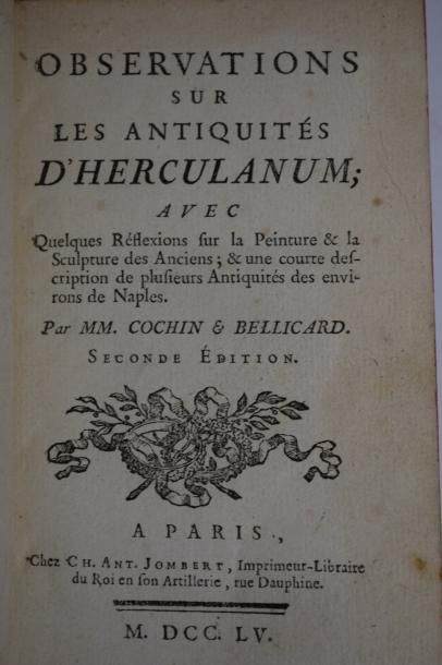 null COCHIN (Charles-Nicolas) et BELLICARD (Jérôme-Charles) 

Observations sur les...