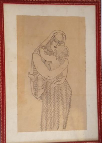 null TRIBOUT Georges-Henri (1884-1962)

Maternité

Crayon

Quelques rousseurs.

26,5x16...