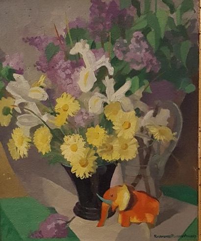 null AUBREY-PLISSON Rosamonde (XX)

Bouquet de fleurs

Huile sur toile signée en...