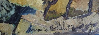 null BOITEL Maurice, 1919-2007
Le rocher à Cadaquès, Espagne, 1958,
huile sur toile...