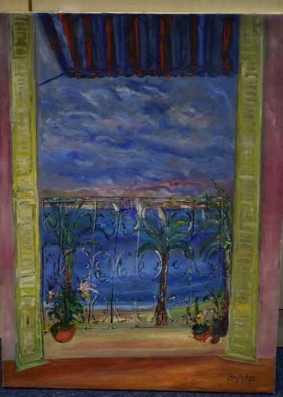 null CORDERO SAUSA Horacio (1945-2014)

Vue à la fenêtre

Huile sur toile signée...