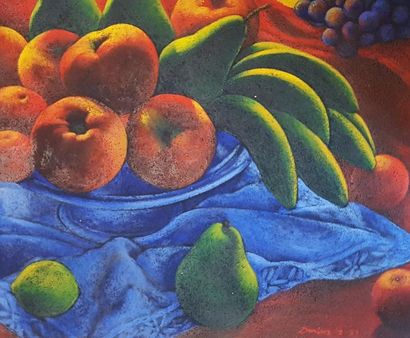 null DARIUS Darius Hecq Cauquil ( né en 1950)

Fruits,

huile sur toile signée et...