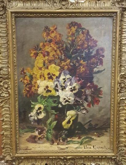 null GEORGET Elisa Antoinette (?-1914)

bouquet, 

huile sur toile signée en bas...