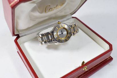 null Montre bracelet de dame « 21 de chez Cartier » à quartz, bracelet en acier,...