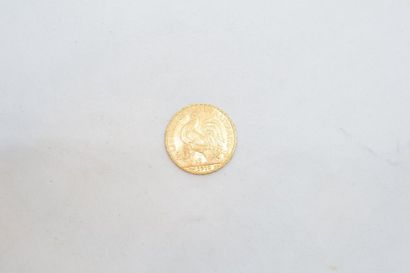 null 1 pièce en or de 20 francs Coq Liberté, Egalité, Fraternité. (1910)

TTB à SUP.

Poids...