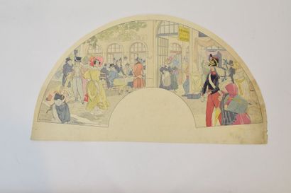 null "Le passage des Panoramas en 1830"


Feuille d'éventail lithographiée et rehaussée....