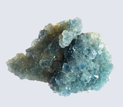 null Elégante fluorine bleue, Blanchard mine, Nouveau Mexique, USA (16 x 10 cm) :...