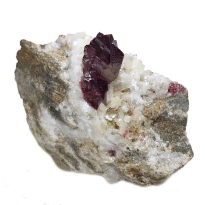 null Cinabre (7 cm), Mine Tongren, Guizhou , Chine (1990's) : cristal isolé bien...