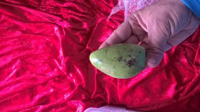 null "Opale verte" polie de Madagascar (10 cm)