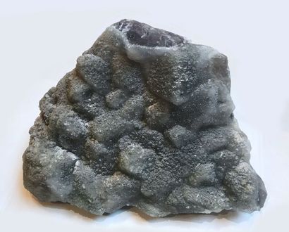 null Fluorine capuchonée de quartz, Lavellan, Var (22x 18 x 6 cm)