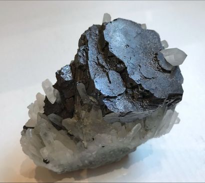 null Galène en cubes, pyrite, quartz (15 cm) de Madan, Bulgarie