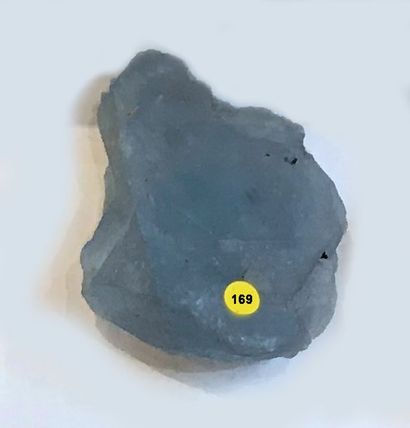 null Flottant de fluorine bleue translucide du Beix, Puy de Dome (8 cm)