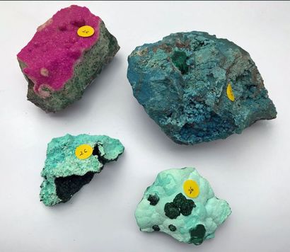 Quatre minéraux du Katanga, R.D. Congo :...