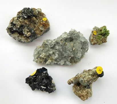 Cinq minéraux chinois. Mt. Xuebaoding, Sichuan...