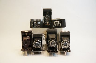 null Ensemble de sept appareils à soufflet : appareil Kodak N°2A Folding Model B...