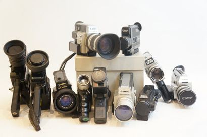 null CAMERAS, ensemble de onze caméras CANON : caméra Canon AF310XL, caméra Canon...