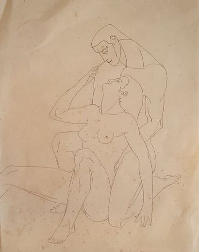 null TRIBOUT Georges-Henri (1884-1962)

Etude de nu féminin

Crayon

Cachet de la...