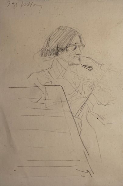 null VILLON Jacques, 1875-1963

Violoniste

crayon noir (trace de pli), signé en...