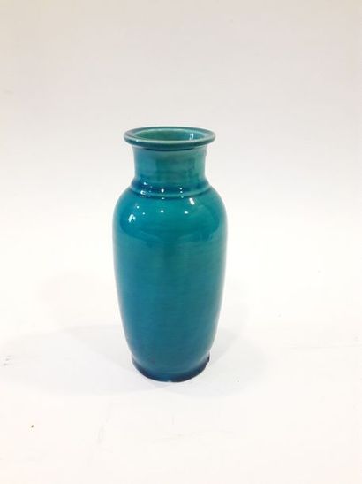 null Petit vase chine fond turquoise 
