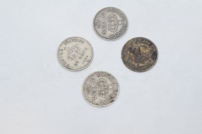 null [EMPIRE FRANCAIS] 

Bel ensemble de 4 pièces de 20 centimes Napoléon III tête...