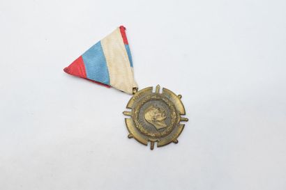 null Médaille en bronze commémorative Serbie Guerre 1914-1918.