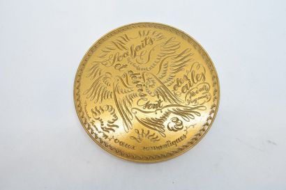 null Médaille de voeux en bronze florentin d'après Marcel Jean. Edition La Monnaie...