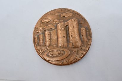 null Médaille en bronze (corne d'abondance). 

Avers : Vu du chateau d'Angers. 

Revers...