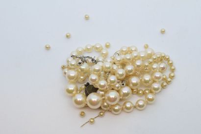 null Collier de perles fantaisies en chute. 

Accidents

Longueur : 50 cm. 

