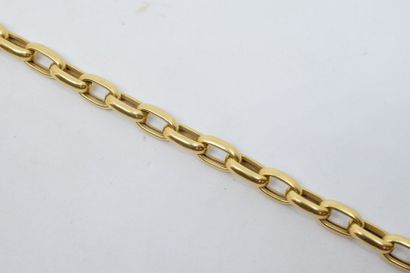 null Bracelet en or jaune 18k (750) à maille forçat. 

Poids : 11.79 g. - Longueur...
