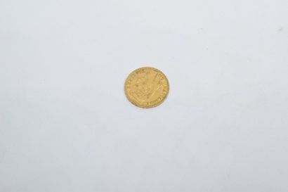 null Pièce en or de type Napoléon tête laurée 1863 A.

Poids : 6,45 g.