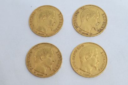 null [ Pièce en or ]

Ensemble de quatre pièces 20 francs " Napoléon tête nue " (...