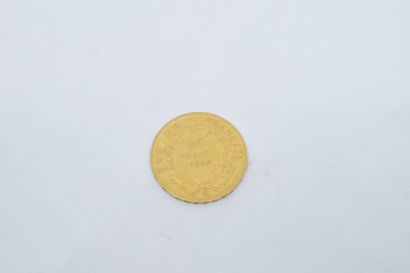 null Pièce en or de 20 francs Napoléon III tête nue. (1860A)

TTB à SUP

Poids :...