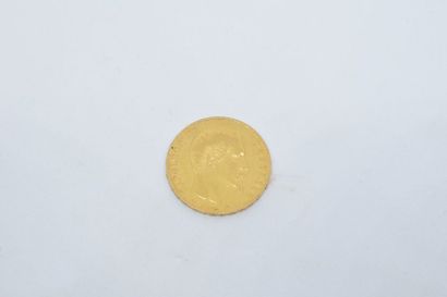 null Pièce en or de 20 francs Napoléon III tête nue. (1860A)

TTB à SUP

Poids :...