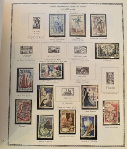 null Album de timbres-poste de France 

Album complété très partiellement de timbres...