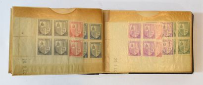 null [ France et colonies ] 

Album d'environ quatre-vingt coins datés, période 1935-1946,...