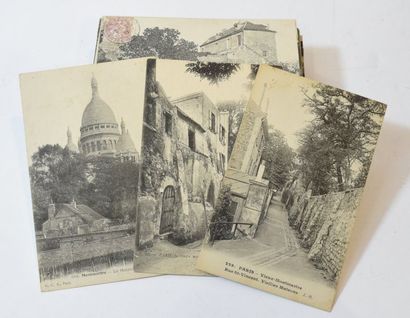 null VIEUX MONTMARTRE 

Ensemble de 120 cartes postales anciennes noir et blanc et...