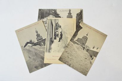 null PONTARLIER - PAYSAGES DE NEIGE

Ensemble de 8 cartes postales anciennes en noir...