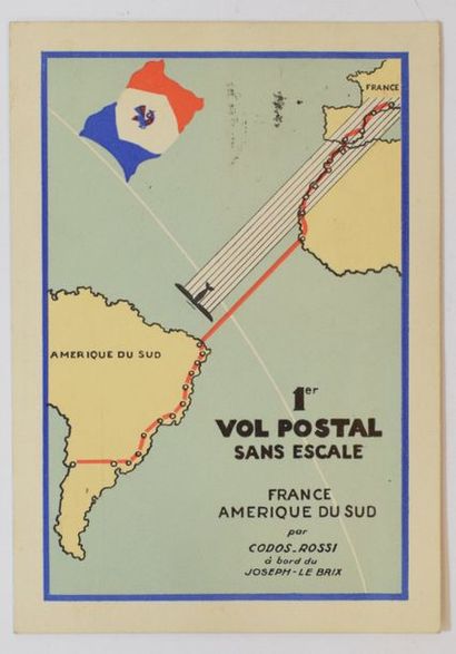null [ Philatélie ] [ Poste aérienne ]

Carte postale promotionnelle Air France,...