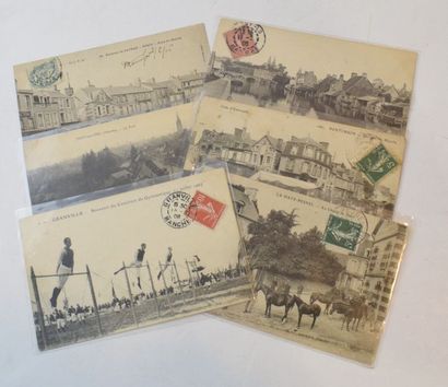 null 6 cartes postales petit format. Dépt 50 (Manche) Perey; 

Tessy/Vire, le pont;...